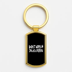 Don't Open Dead Inside - TWD Gold Keyring