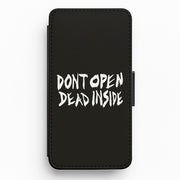 Don't Open Dead Inside - TWD Flip / Wallet Phone Case 1