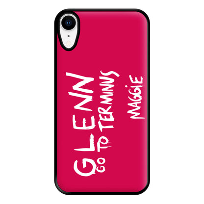 Message For Glenn - TWD Phone Case for iPhone XR