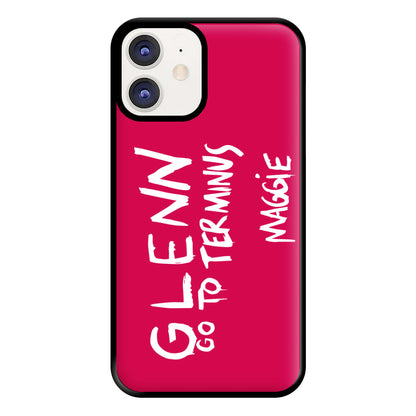 Message For Glenn - TWD Phone Case for iPhone 11