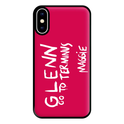 Message For Glenn - TWD Phone Case for iPhone XS Max