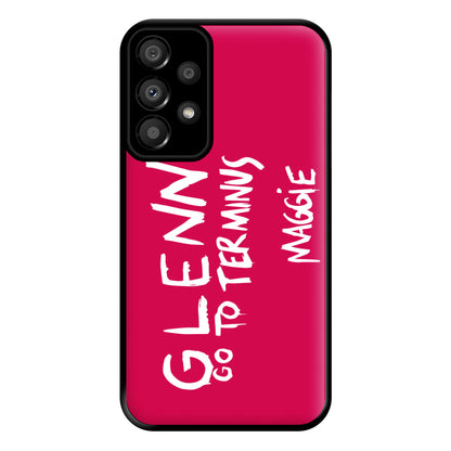 Message For Glenn - TWD Phone Case for Galaxy A33