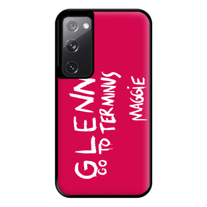 Message For Glenn - TWD Phone Case for Galaxy S20FE