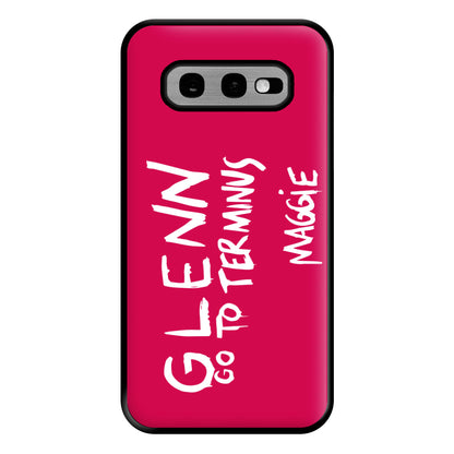 Message For Glenn - TWD Phone Case for Galaxy S10e