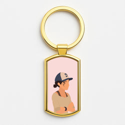 Clementine Faceless - TWD Gold Keyring