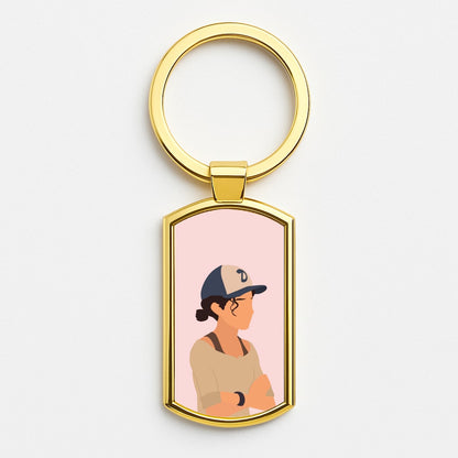 Clementine Faceless - TWD Gold Keyring