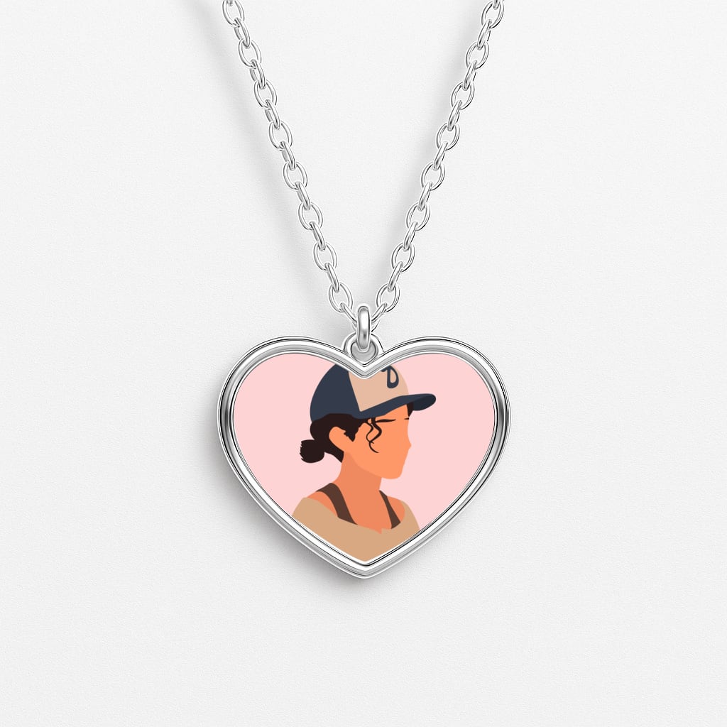 Clementine Faceless - TWD Heart Necklace