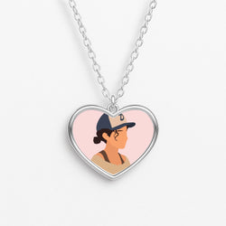 Clementine Faceless - TWD Heart Necklace