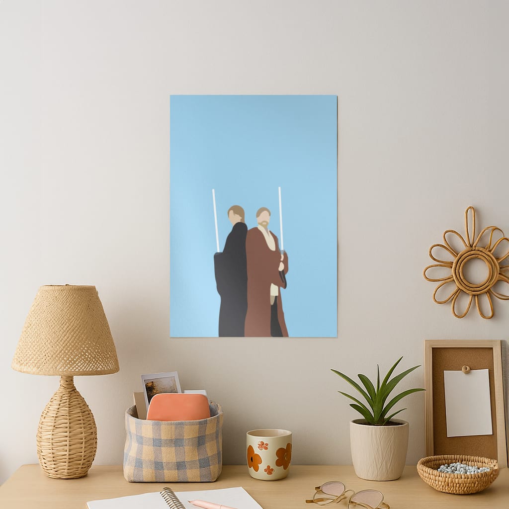 Skywalker and Kenobi Art Print