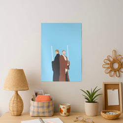 Skywalker and Kenobi Art Print