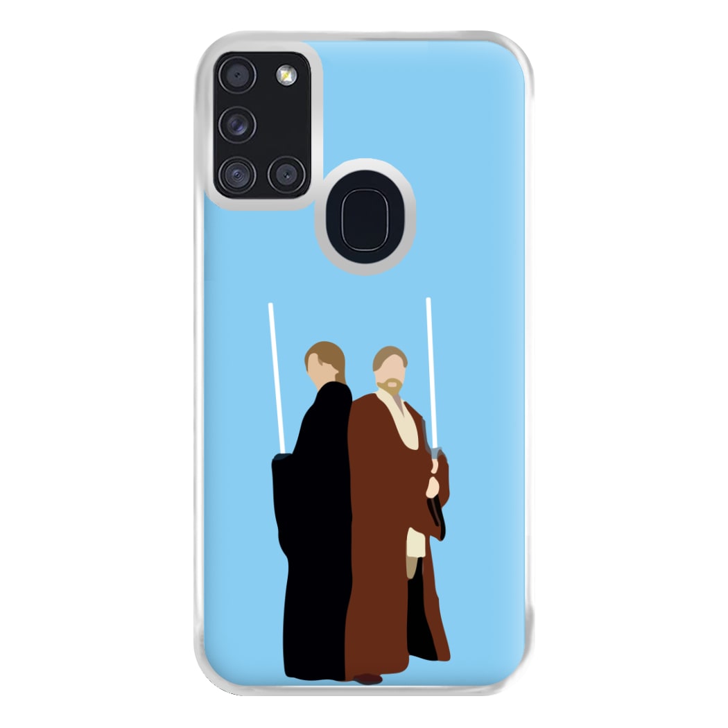 Skywalker and Kenobi Phone Case for Galaxy A21s