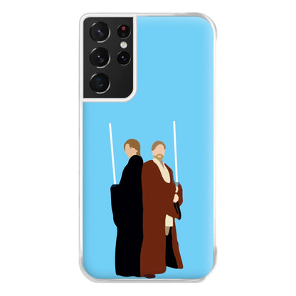 Skywalker and Kenobi Phone Case for Galaxy S21 Ultra