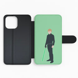 Skywalker Green Lightsaber Flip Phone Case