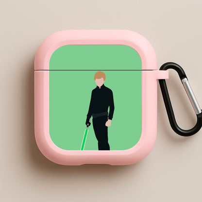 Skywalker Green Lightsaber Pink AirPods Case
