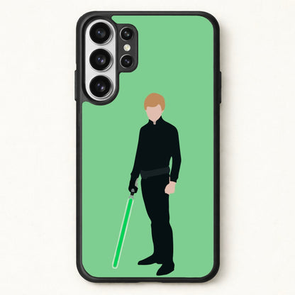 Skywalker Green Lightsaber Phone Case for Galaxy S26 Ultra