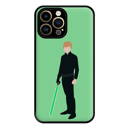 Skywalker Green Lightsaber Phone Case for iPhone 14 Pro Max