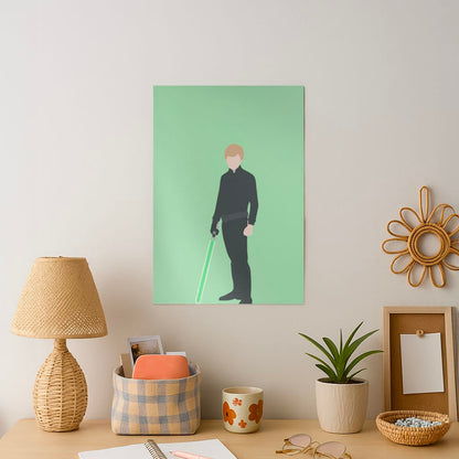 Skywalker Green Lightsaber Art Print