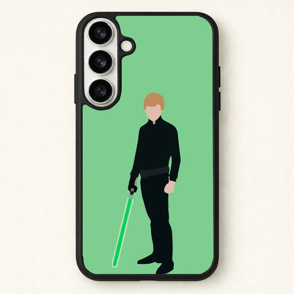 Skywalker Green Lightsaber Phone Case for Galaxy S26