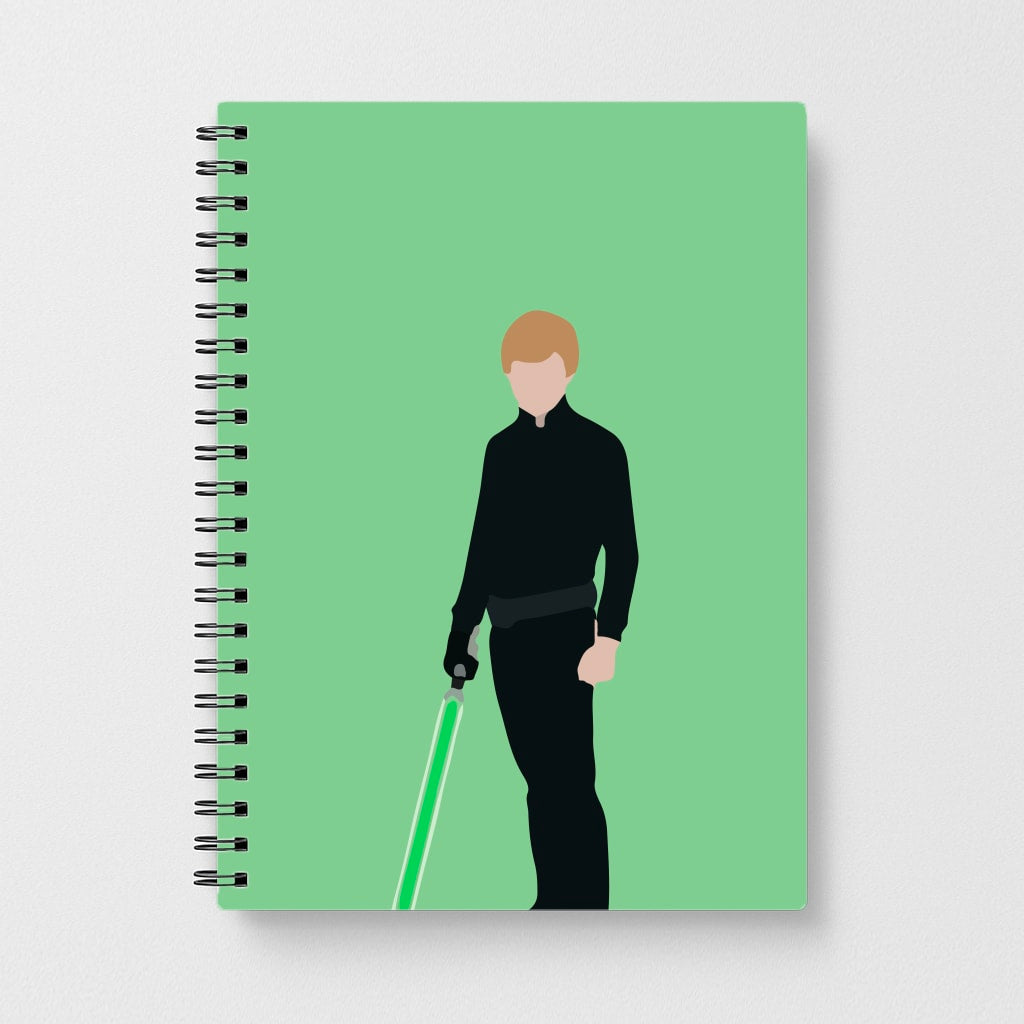 Luke Skywalker Green Lightsaber - Star Wars Notebook