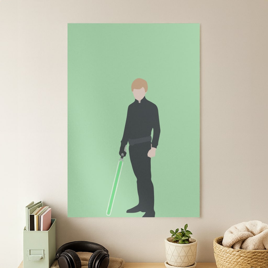 Skywalker Green Lightsaber Poster