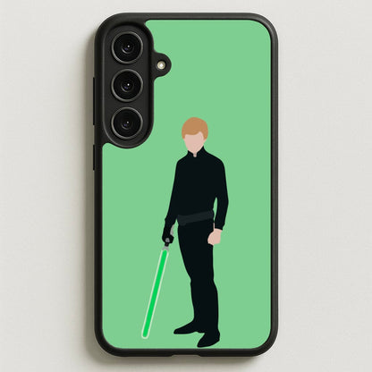 Skywalker Green Lightsaber Phone Case for Galaxy S25FE