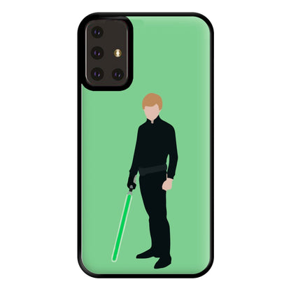 Skywalker Green Lightsaber Phone Case for Galaxy A71