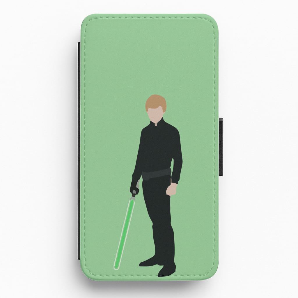 Skywalker Green Lightsaber Flip / Wallet Phone Case