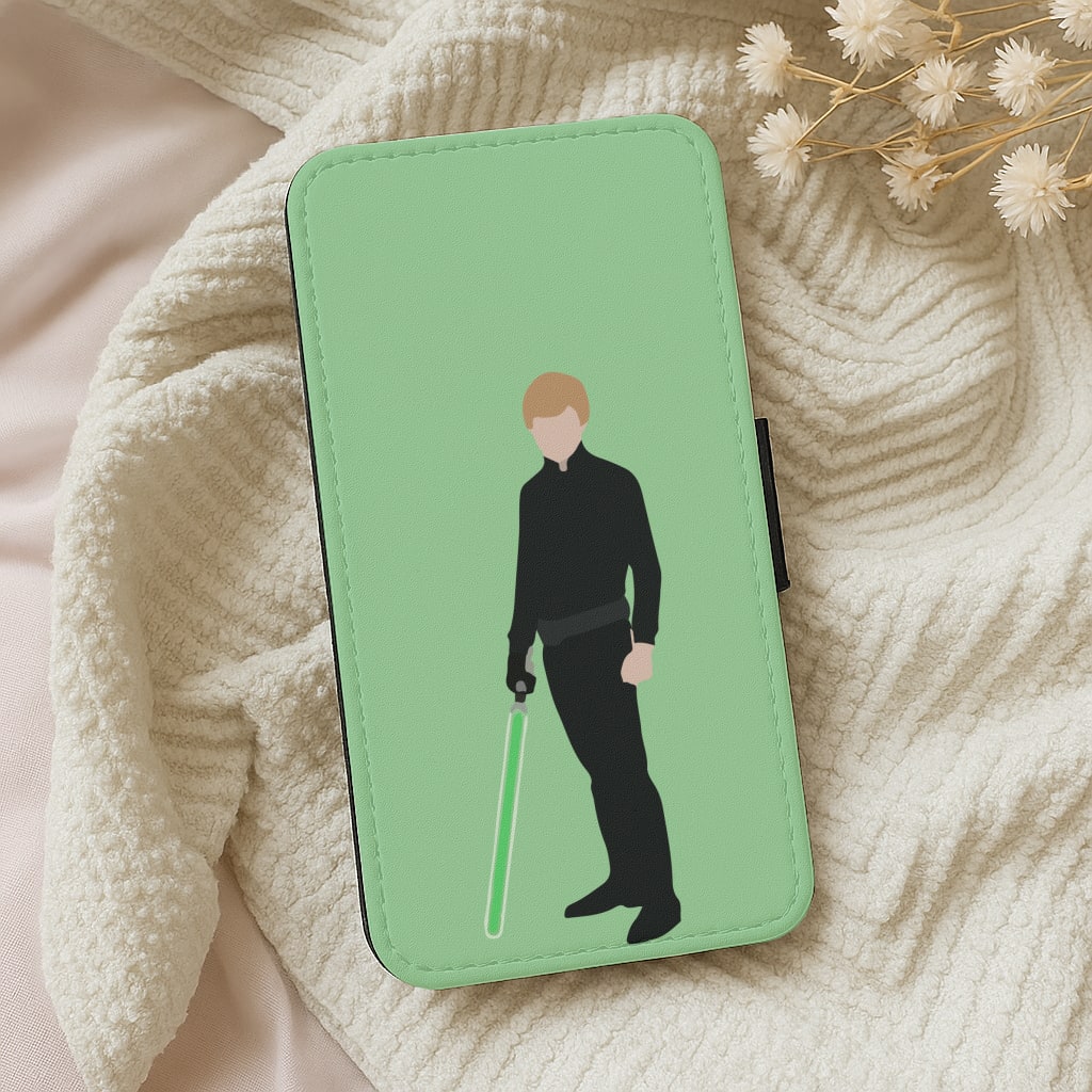 Skywalker Green Lightsaber Wallet Phone Case