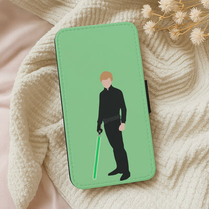 Skywalker Green Lightsaber Wallet Phone Case