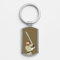 Kenobi Faceless Silver Keyring