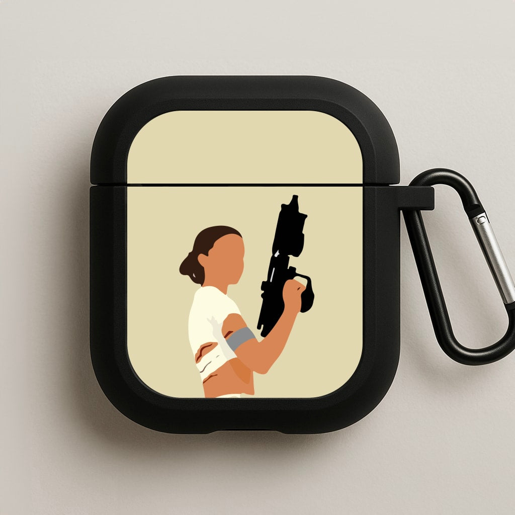 Leia With Gun AirPods Case