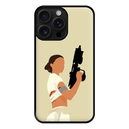 Leia With Gun Phone Case for iPhone 16 Pro Max