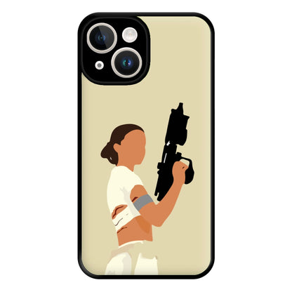 Leia With Gun Phone Case for iPhone 14