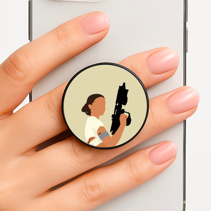 Leia With Gun Phone Grip