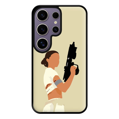 Leia With Gun Phone Case for Galaxy S25 Ultra