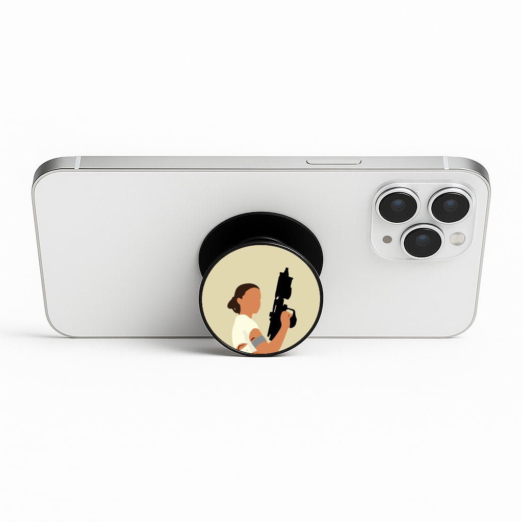 Leia With Gun Phone Stand