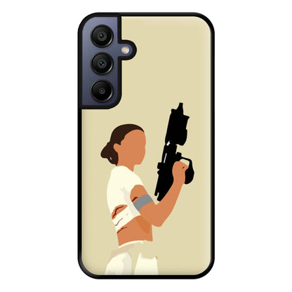 Leia With Gun Phone Case for Galaxy A15