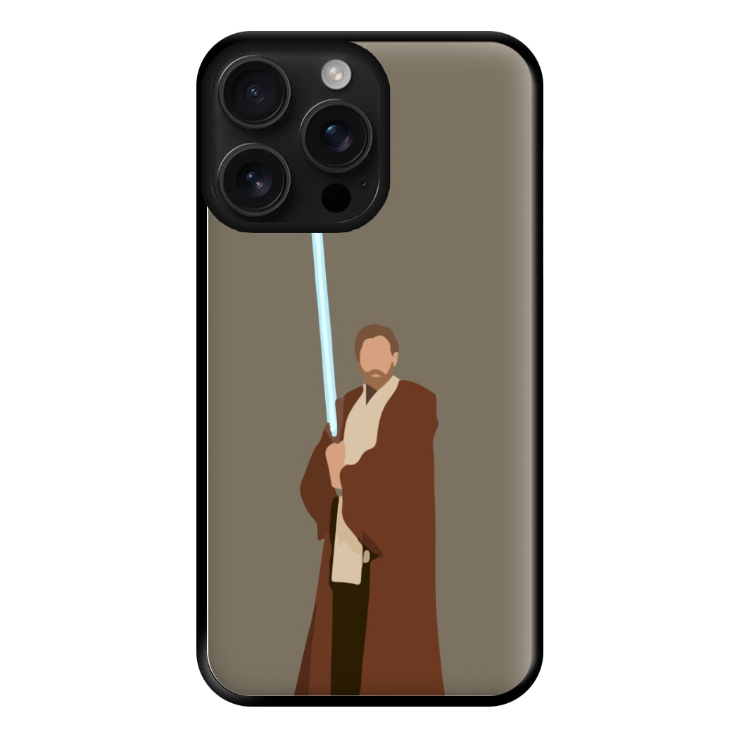 Kenobi Blue Lightsaber Phone Case