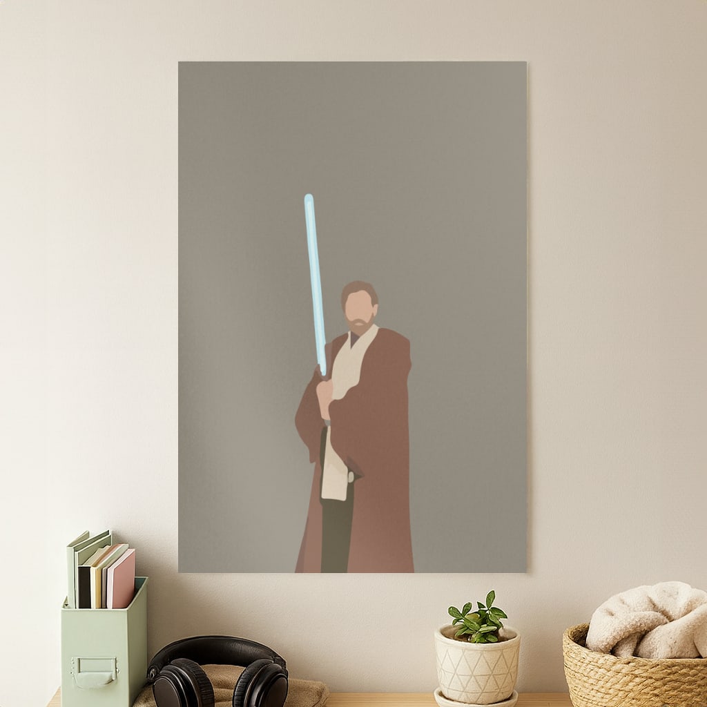 Kenobi Blue Lightsaber Poster