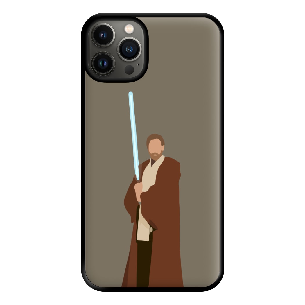 Kenobi Blue Lightsaber Phone Case for iPhone 13