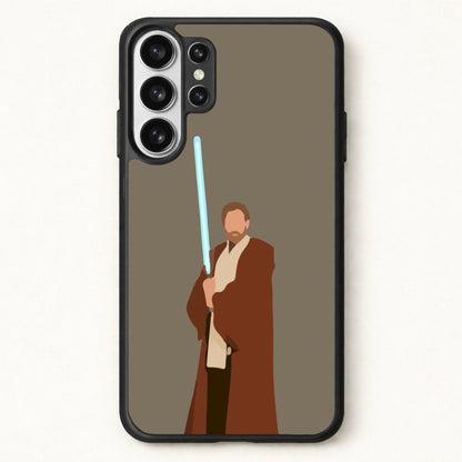 Kenobi Blue Lightsaber Phone Case for Galaxy S26 Ultra