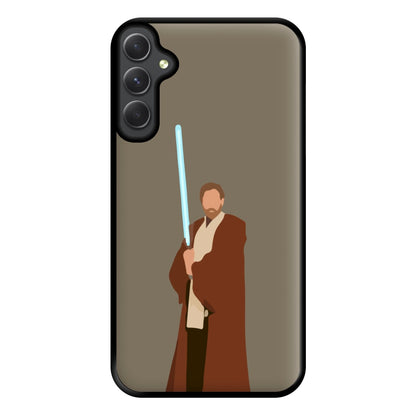 Kenobi Blue Lightsaber Phone Case for Galaxy A34