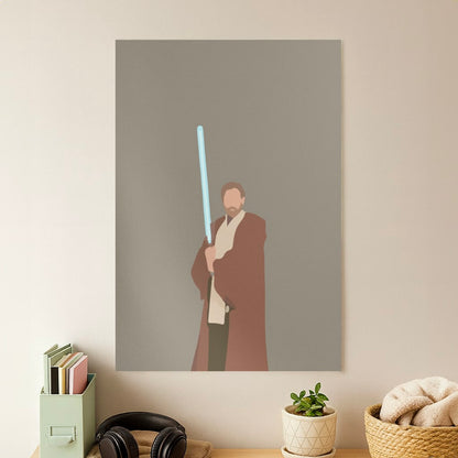 Kenobi Blue Lightsaber Poster