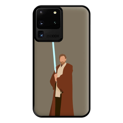 Kenobi Blue Lightsaber Phone Case for Galaxy S20 Ultra