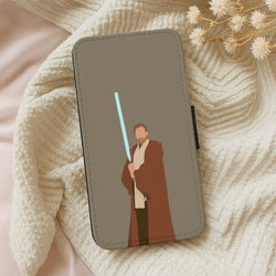 Kenobi Blue Lightsaber Wallet Phone Case