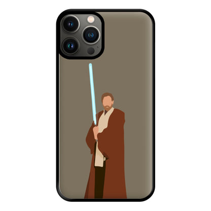 Kenobi Blue Lightsaber Phone Case for iPhone 13 Pro Max