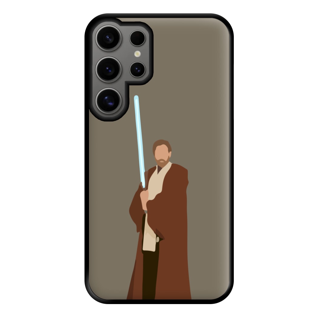 Kenobi Blue Lightsaber Phone Case for Galaxy S24 Ultra