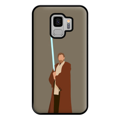 Kenobi Blue Lightsaber Phone Case for Galaxy S9 Plus