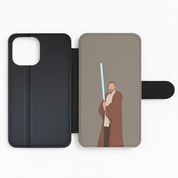 Kenobi Blue Lightsaber Flip Phone Case