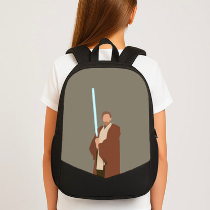 Kenobi Blue Lightsaber Large School Bag